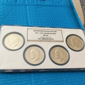 Eisenhower Silver Dollars Set Beautiful Shine